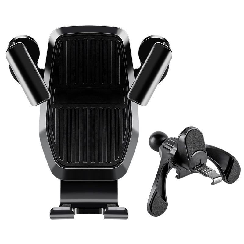 Държач за телефон за автомобилен въздушен изход, с гравитационен сензор и удароустойчив дизайн, универсална съвместимост