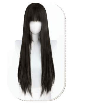 Perika: duga ravna kosa, prirodni stil, proteinska svila, čeoni pramen: ravni ili nagnuti, kompletan set, mehanička izrada