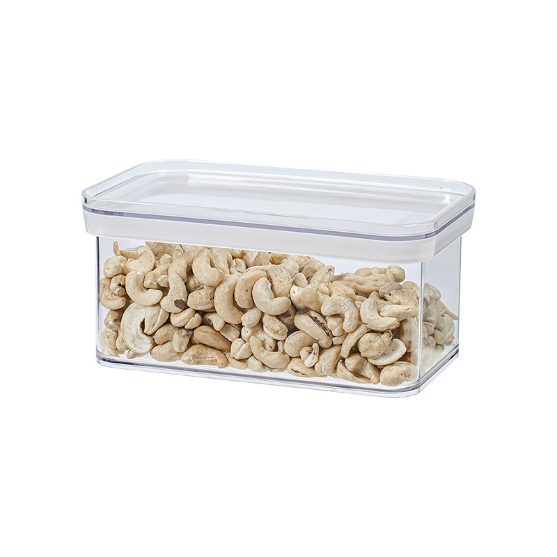 Kvadratna plastična zatvorena posuda za hranu, ABS, kapacitet 3,1–4 L, moderan minimalistički stil