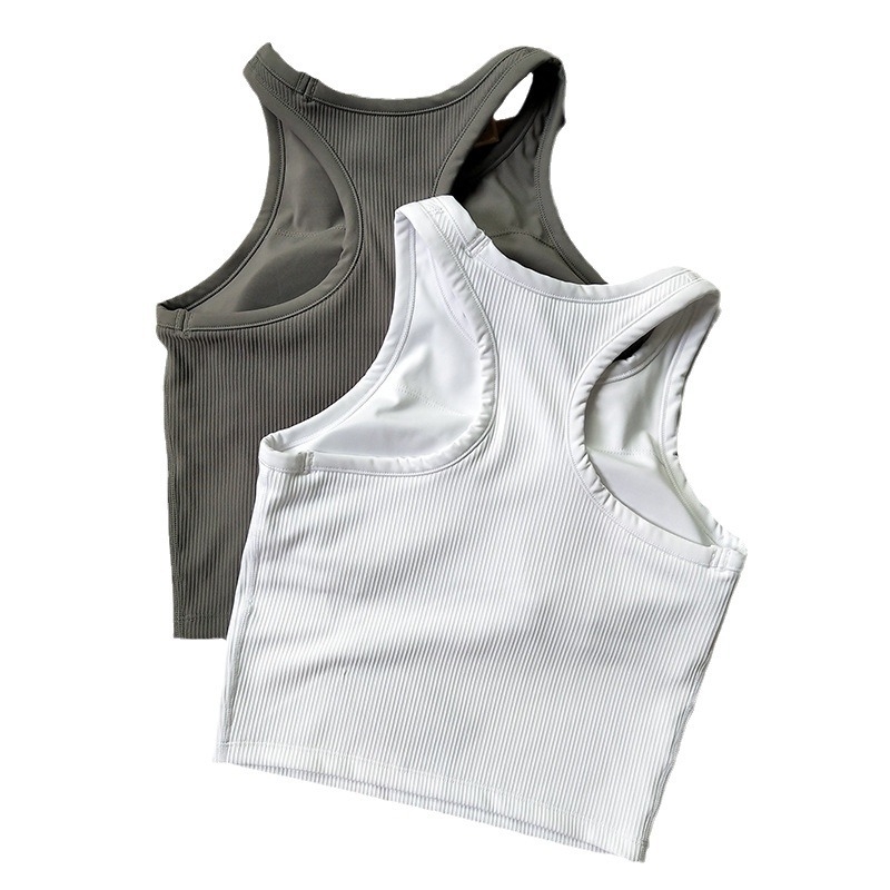 Ženski top za jogu, I-oblik, s jastučićem za prsni koš, brzo sušeći sportski top, ljeto 2023