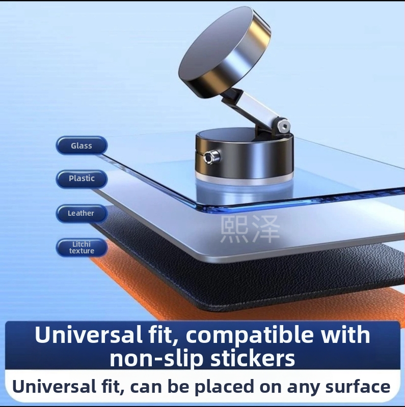 2025 Автомобилен държач за телефон с магнитно закрепване и сгъваема вакуумна чашка за предното стъкло, универсален монтаж