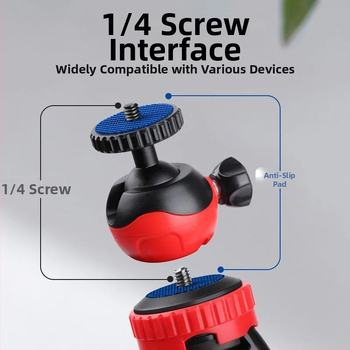 ABS държач за телефон с Bluetooth – настолен за лайв стрийминг и селфи в стил осминог, антиразклащане, преносим