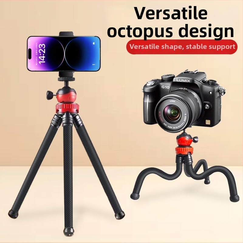 ABS държач за телефон с Bluetooth – настолен за лайв стрийминг и селфи в стил осминог, антиразклащане, преносим