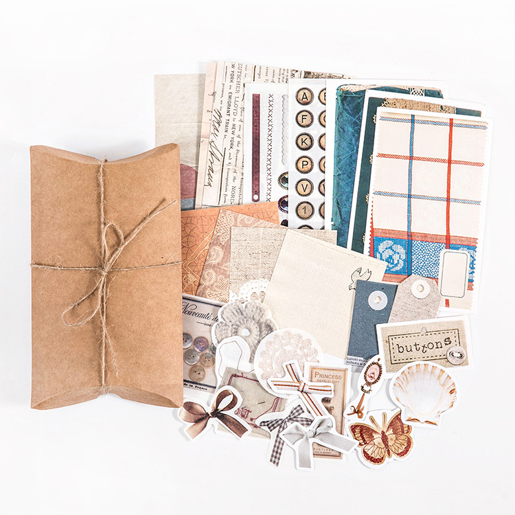 DIY set naljepnica za dnevnik u retro stilu s motivima gljiva, leptira i mjesečevih faza — 30 listova, 12 dizajna, brenda DREHOP/Mengxi, tisak