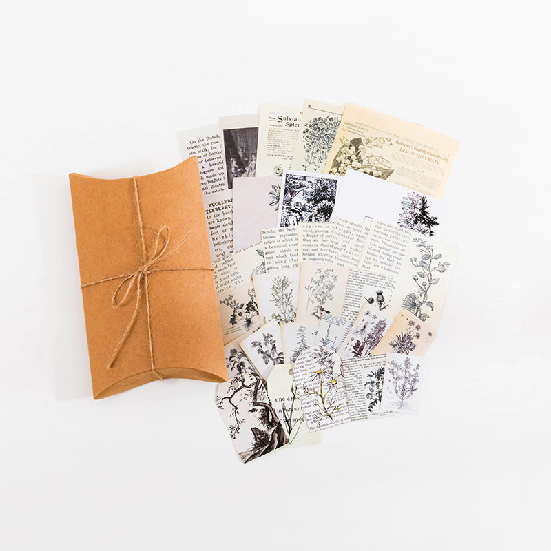 DIY set naljepnica za dnevnik u retro stilu s motivima gljiva, leptira i mjesečevih faza — 30 listova, 12 dizajna, brenda DREHOP/Mengxi, tisak