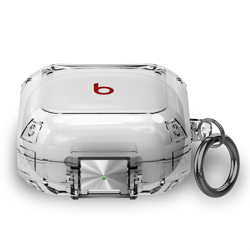 Beats Fit Pro zaštitna futrola – prozirno TPU kućište, elektroplatirani metalni završetak, konstrukcija od metala i TPU, injekcijsko oblikovanje