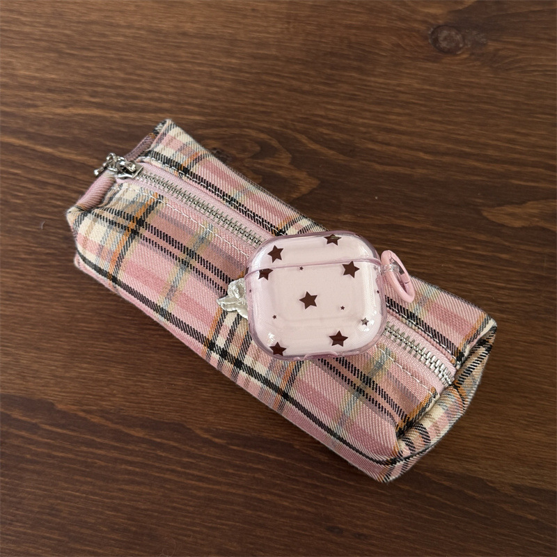 AirPods 4. generáció és AirPods Pro 3 – szilikonból készült, puha burkolat, rajzfilmszerű stílus, csillag motívum, injekciós öntés