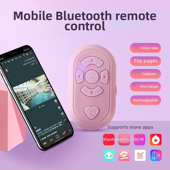 Ax-1 Diaľkové ovládanie videa pre mobilný telefón, Bluetooth do 10 m, Batéria 130 mAh, ABS puzdro, Režim tlačidového ovládania