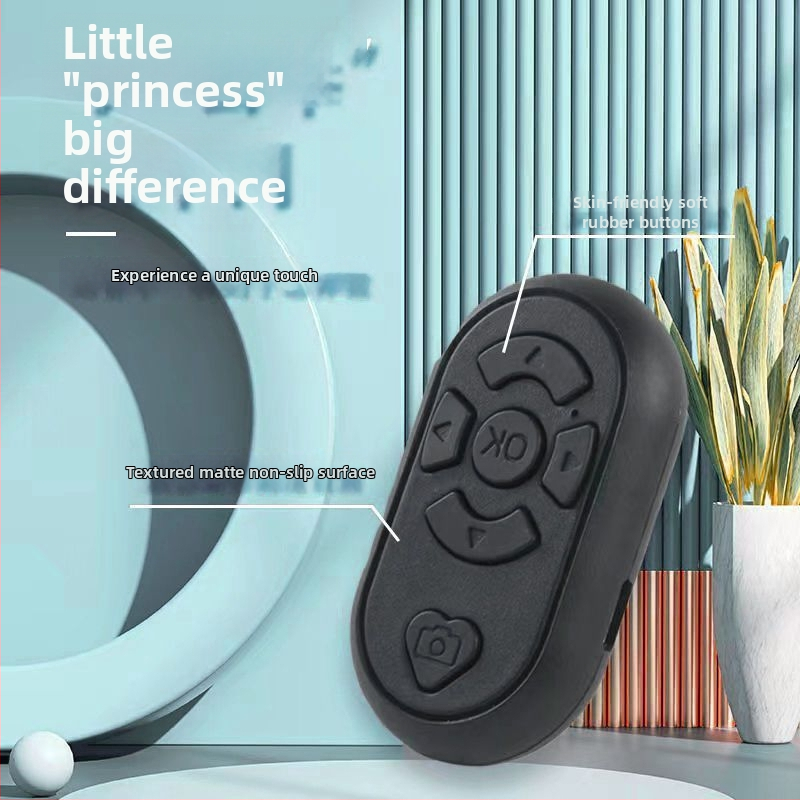 Ax-1 Diaľkové ovládanie videa pre mobilný telefón, Bluetooth do 10 m, Batéria 130 mAh, ABS puzdro, Režim tlačidového ovládania