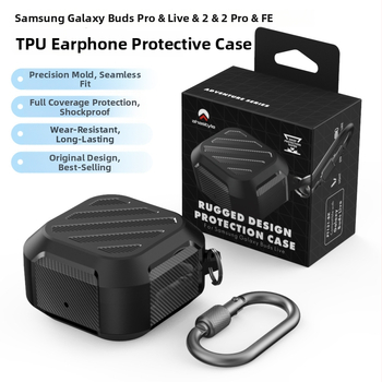 TPU púzdro pre Samsung Buds Live/FE a Buds Pro (2 & 2 Pro) – tvrdý kryt, embossing, možnosť personalizácie, kompatibilné s modelmi Samsung.