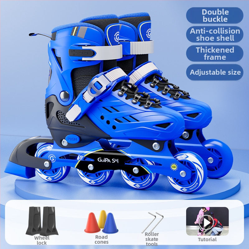 Gyerek görkorcsolya GP912, Guipaishi, felső PU+Háló, TPU kerekek, egy sor