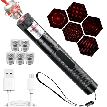 Laser svjetiljka Laser303 s USB punjenjem, efekt zvjezdano neba, metalno kućište