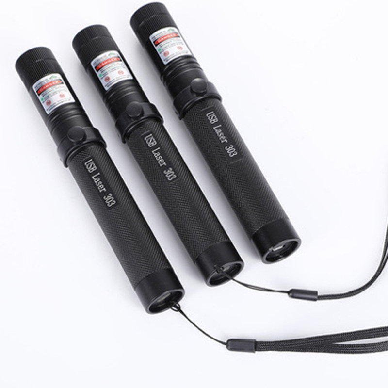 Laser svjetiljka Laser303 s USB punjenjem, efekt zvjezdano neba, metalno kućište