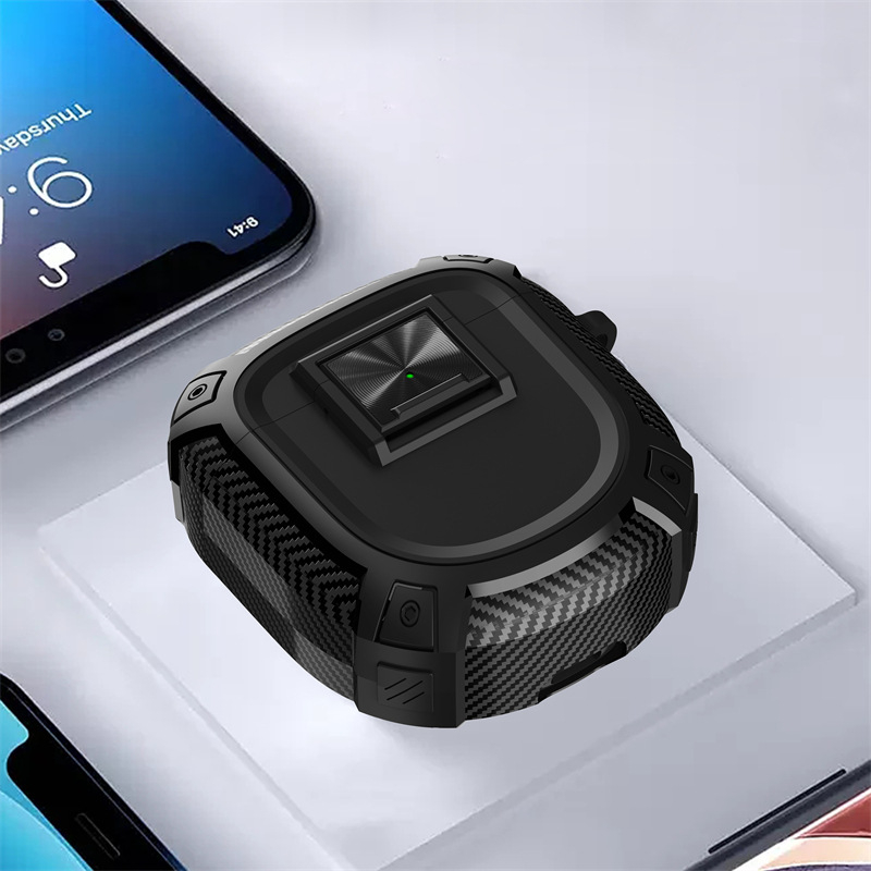 Husă de protecție pentru QuietComfort Earbuds II — carcasă moale, turnare prin injecție, metal/fibră de carbon/TPU