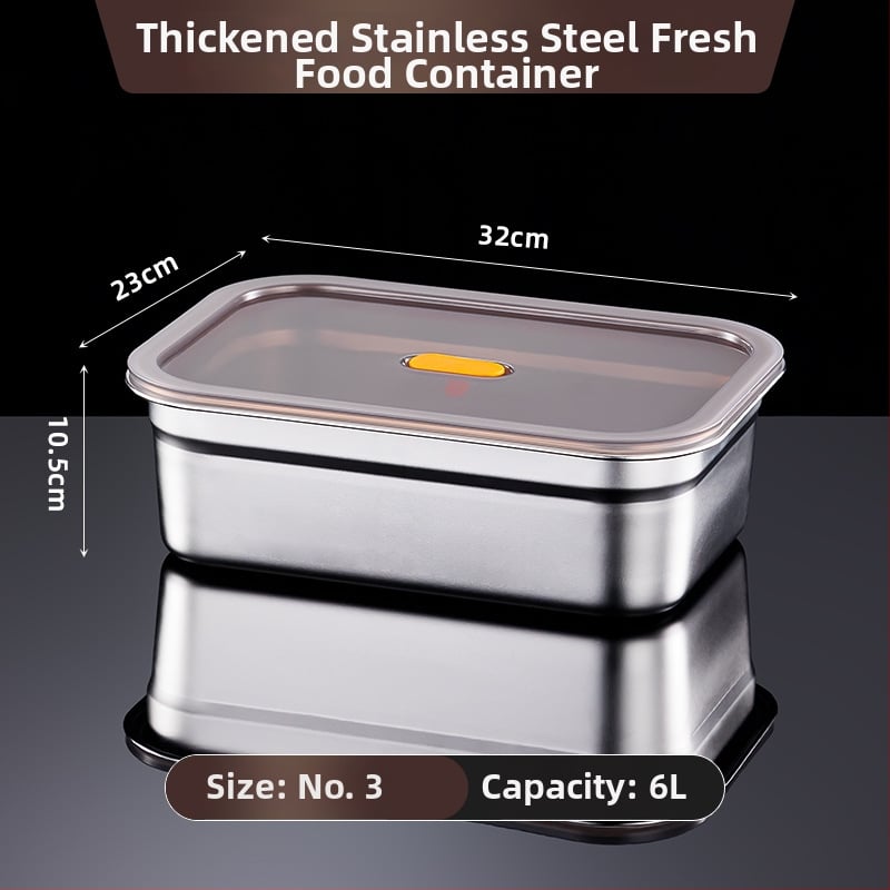 Δοχείο αποθήκευσης φαγητού από ανοξείδωτο ατσάλι, 1–2 L, ορθογώνιο, σφραγισμένο και ανθεκτικό στις διαρροές, κατάλληλο για φούρνο μικροκυμάτων