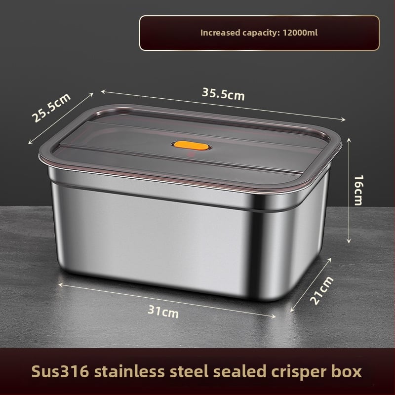 Δοχείο αποθήκευσης φαγητού από ανοξείδωτο ατσάλι, 1–2 L, ορθογώνιο, σφραγισμένο και ανθεκτικό στις διαρροές, κατάλληλο για φούρνο μικροκυμάτων