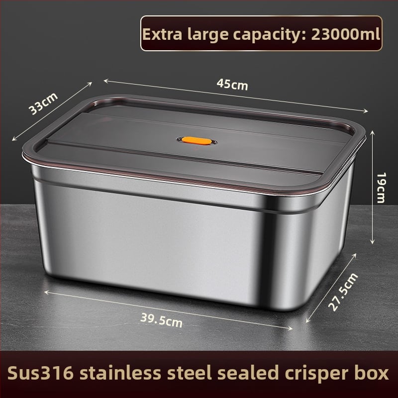 Δοχείο αποθήκευσης φαγητού από ανοξείδωτο ατσάλι, 1–2 L, ορθογώνιο, σφραγισμένο και ανθεκτικό στις διαρροές, κατάλληλο για φούρνο μικροκυμάτων