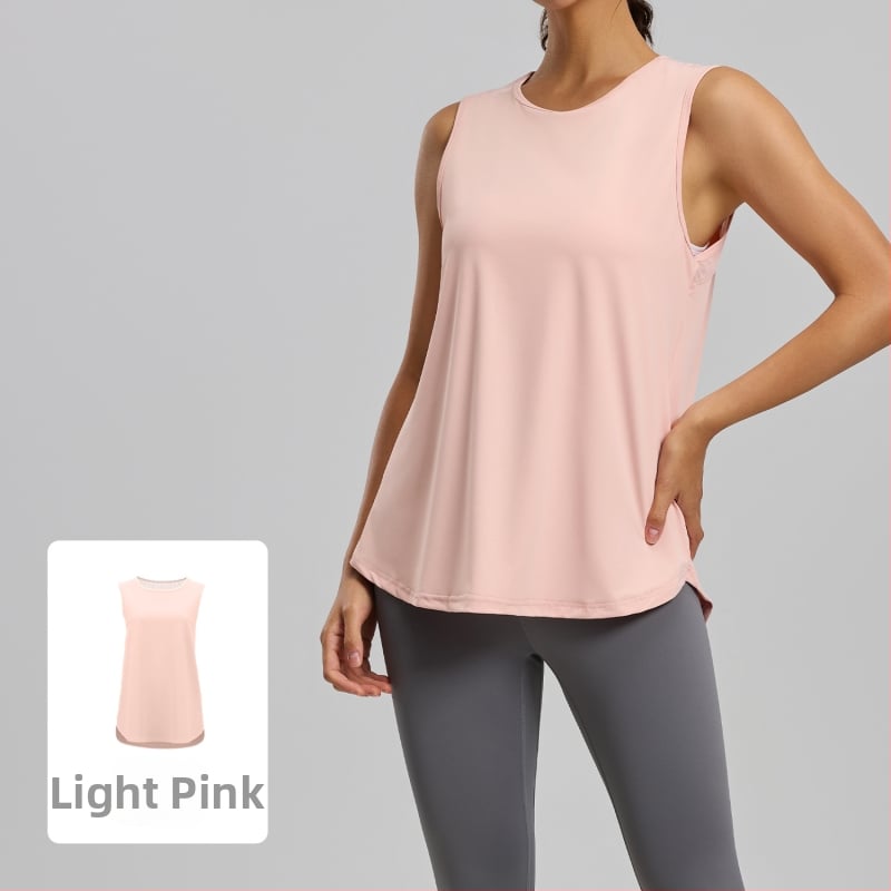 Juyitang Γυναικείο Αμάνικο Τοπ Γιόγκα – Δροσερό Δίκτυωτο Υλικό, Χαλαρή Γραμμή, 88% Πολυεστέρας, Κατάλληλο για Τρέξιμο, Γυμναστική και Χορό