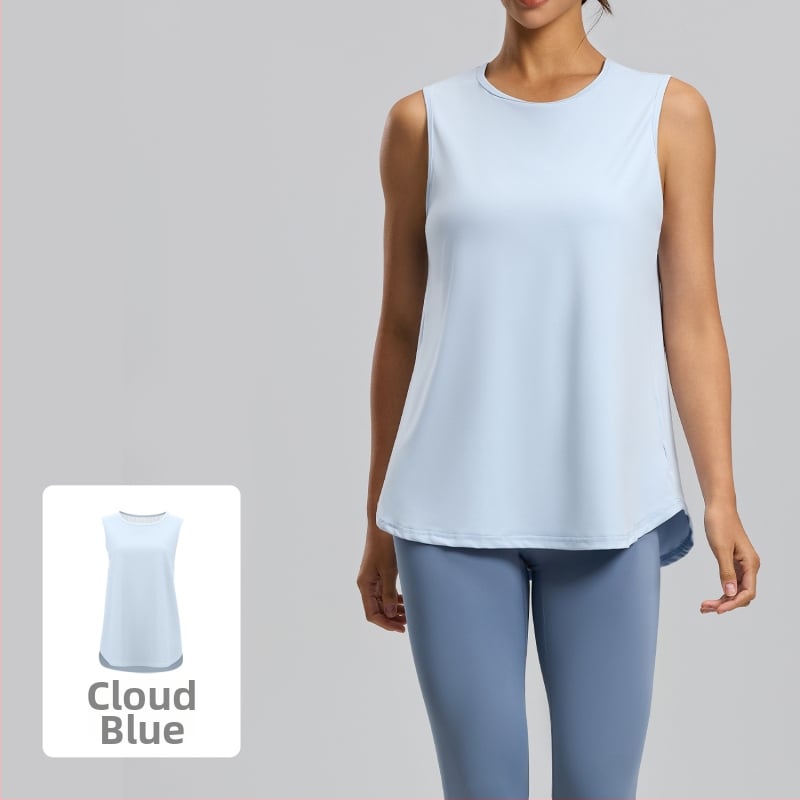 Juyitang Γυναικείο Αμάνικο Τοπ Γιόγκα – Δροσερό Δίκτυωτο Υλικό, Χαλαρή Γραμμή, 88% Πολυεστέρας, Κατάλληλο για Τρέξιμο, Γυμναστική και Χορό