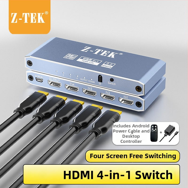HDMI prekidač 2/3/4 ulaza, 1 izlaz, podržava HD signale, modeli ZY447/ZY448/ZY449, Z-TEK