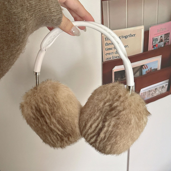 Zaštitna futrola za AirPods Max s pliš mačjim dizajnom, TPU materijal, reljefna obrada, crtani stil – Qishangxi