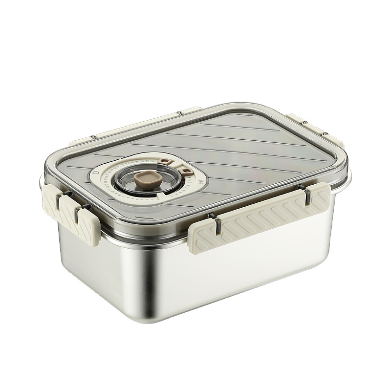 Κουτί φρεσκάδας από ανοξείδωτο ατσάλι 304 – σφραγιζόμενο για αποθήκευση τροφίμων, τετράγωνο, ψυγείο, μη ηλεκτρικό, με δυνατότητα προσαρμογής