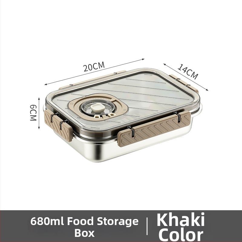 Κουτί φρεσκάδας από ανοξείδωτο ατσάλι 304 – σφραγιζόμενο για αποθήκευση τροφίμων, τετράγωνο, ψυγείο, μη ηλεκτρικό, με δυνατότητα προσαρμογής