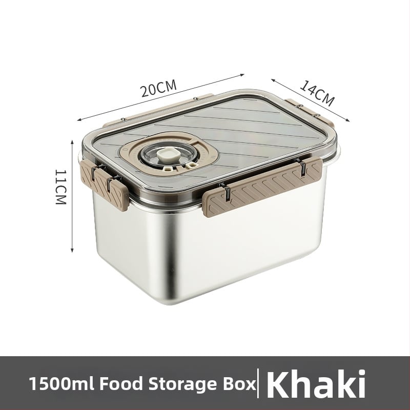 Κουτί φρεσκάδας από ανοξείδωτο ατσάλι 304 – σφραγιζόμενο για αποθήκευση τροφίμων, τετράγωνο, ψυγείο, μη ηλεκτρικό, με δυνατότητα προσαρμογής