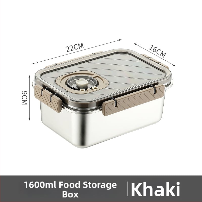 Κουτί φρεσκάδας από ανοξείδωτο ατσάλι 304 – σφραγιζόμενο για αποθήκευση τροφίμων, τετράγωνο, ψυγείο, μη ηλεκτρικό, με δυνατότητα προσαρμογής