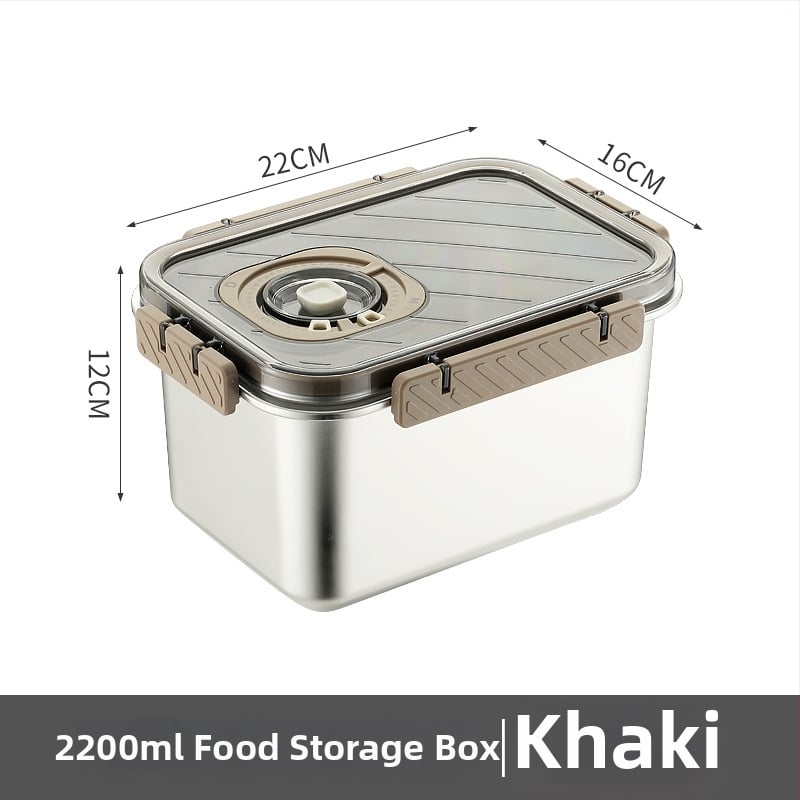 Κουτί φρεσκάδας από ανοξείδωτο ατσάλι 304 – σφραγιζόμενο για αποθήκευση τροφίμων, τετράγωνο, ψυγείο, μη ηλεκτρικό, με δυνατότητα προσαρμογής