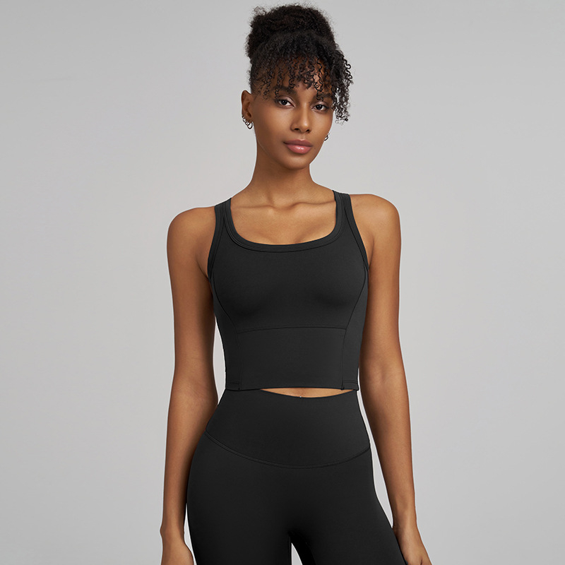 Worton ženski joga top s integriranom jastučićem za prsa, Racerback, brzo se suši, prozračan, antibakterijski