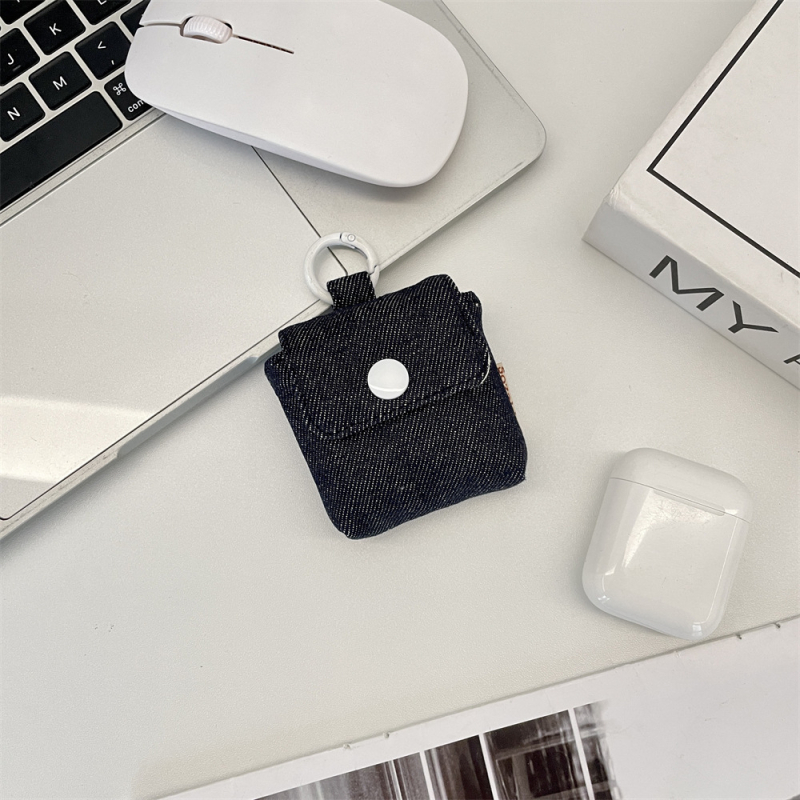 Mini denim futrola za slušalice, mekano kućište, univerzalna kompatibilnost, tekstilna izrada