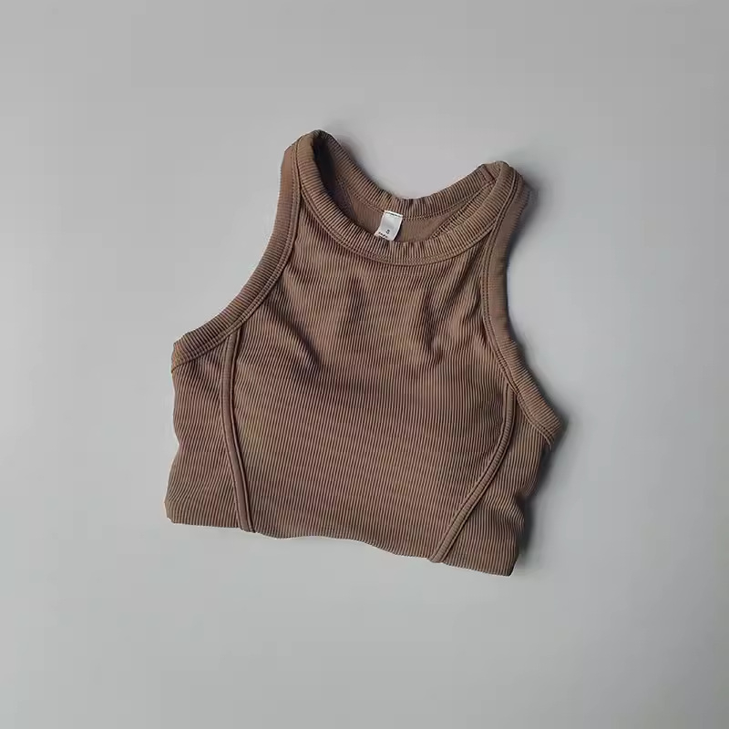 Ženski sportski top s fiksnim košaricama, brzo se suši, prozračan, za jogu i trčanje