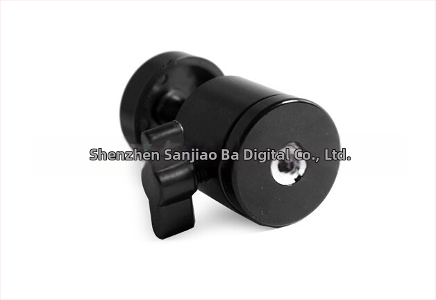 Mini sferni gimball za mobitel i malu kameru, 360° horizontalno i vertikalno okretanje, metalna konstrukcija, težina 90 g, montiranje na navoj