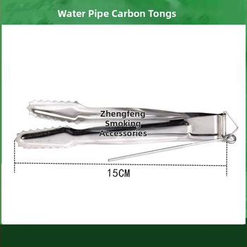 Pincety na vodnú fajku a klip na jazyk – kovová konštrukcia, karbonový klip, nerezová oceľ dizajn