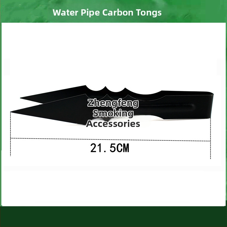 Pincety na vodnú fajku a klip na jazyk – kovová konštrukcia, karbonový klip, nerezová oceľ dizajn