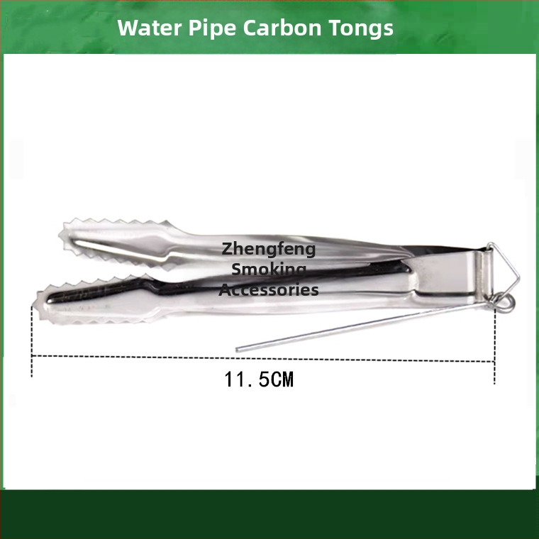 Pincety na vodnú fajku a klip na jazyk – kovová konštrukcia, karbonový klip, nerezová oceľ dizajn