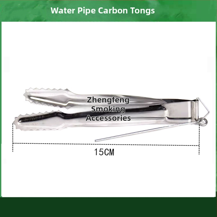 Pincety na vodnú fajku a klip na jazyk – kovová konštrukcia, karbonový klip, nerezová oceľ dizajn