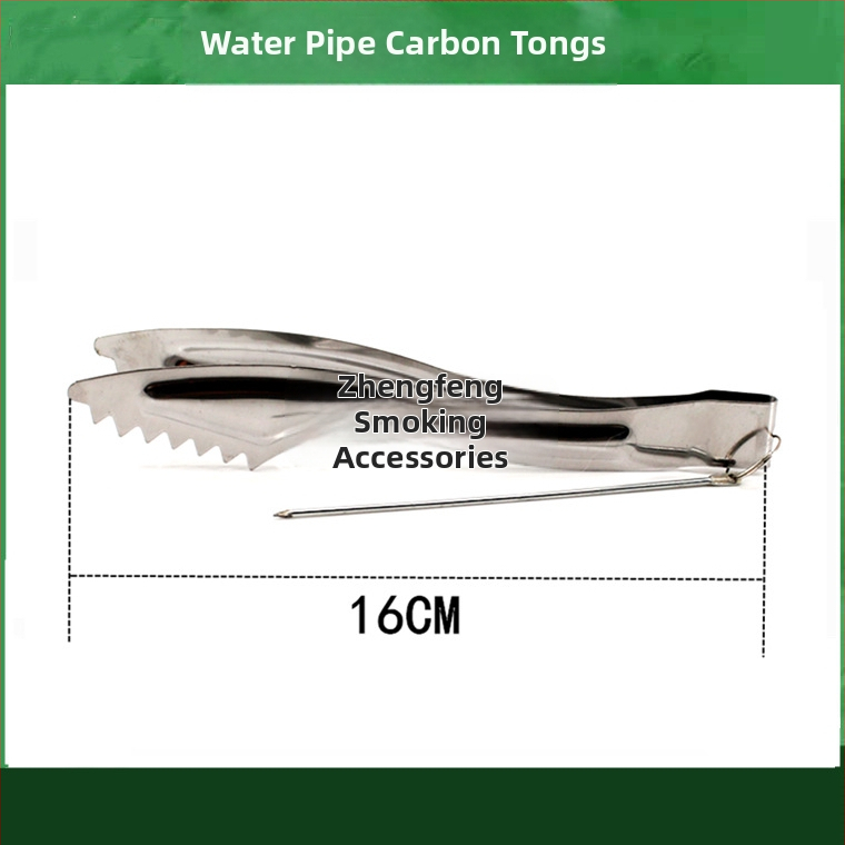 Pincety na vodnú fajku a klip na jazyk – kovová konštrukcia, karbonový klip, nerezová oceľ dizajn