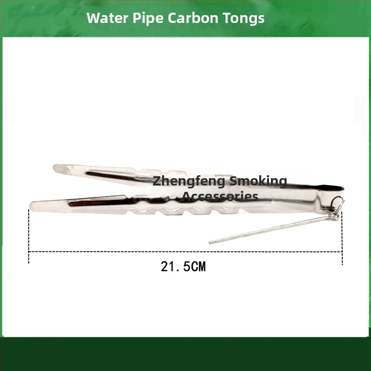 Pincety na vodnú fajku a klip na jazyk – kovová konštrukcia, karbonový klip, nerezová oceľ dizajn