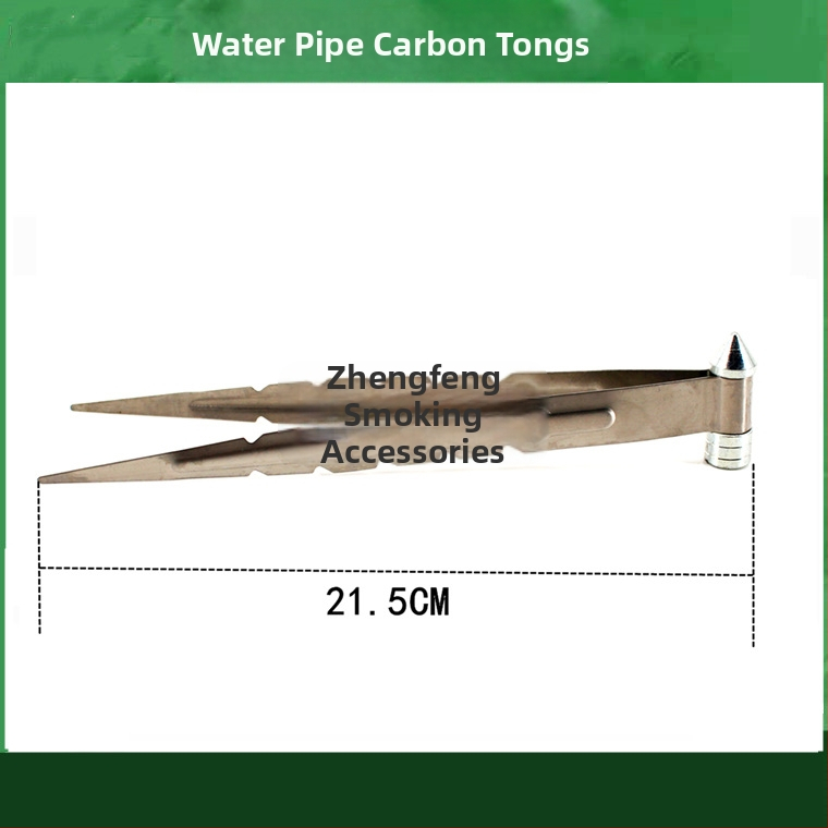 Pincety na vodnú fajku a klip na jazyk – kovová konštrukcia, karbonový klip, nerezová oceľ dizajn