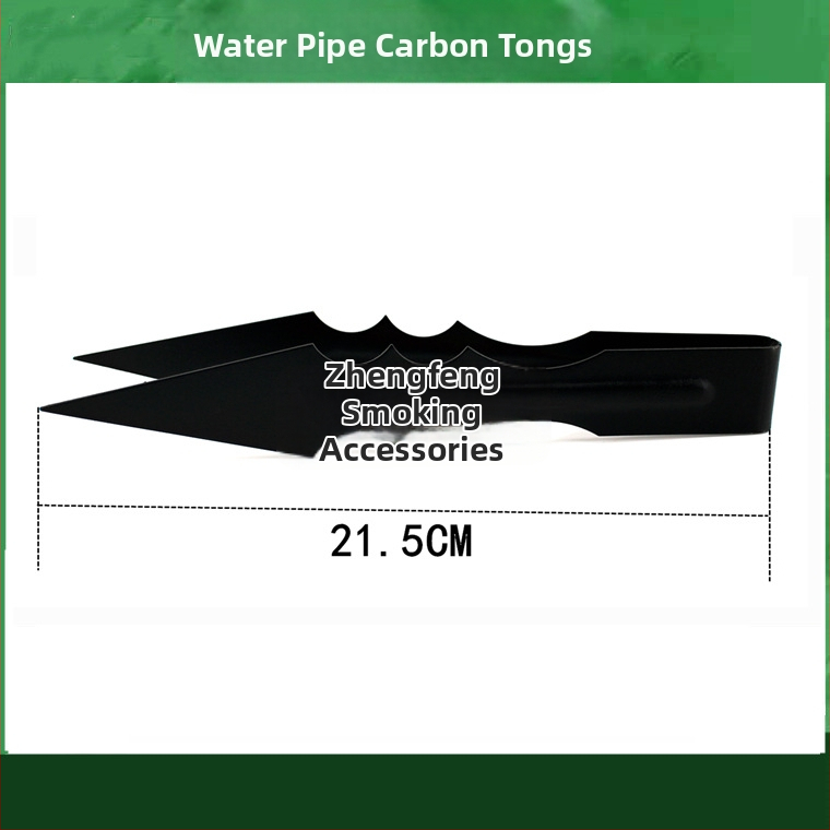Pincety na vodnú fajku a klip na jazyk – kovová konštrukcia, karbonový klip, nerezová oceľ dizajn