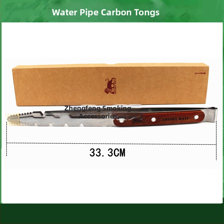 Pincety na vodnú fajku a klip na jazyk – kovová konštrukcia, karbonový klip, nerezová oceľ dizajn