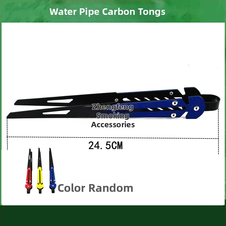 Pincety na vodnú fajku a klip na jazyk – kovová konštrukcia, karbonový klip, nerezová oceľ dizajn