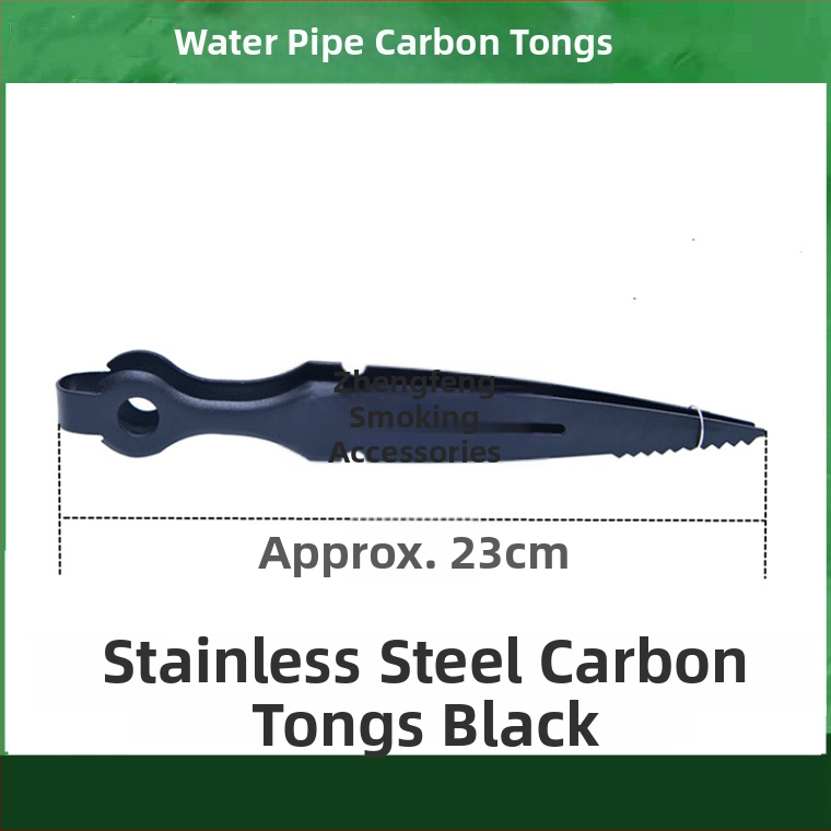 Pincety na vodnú fajku a klip na jazyk – kovová konštrukcia, karbonový klip, nerezová oceľ dizajn