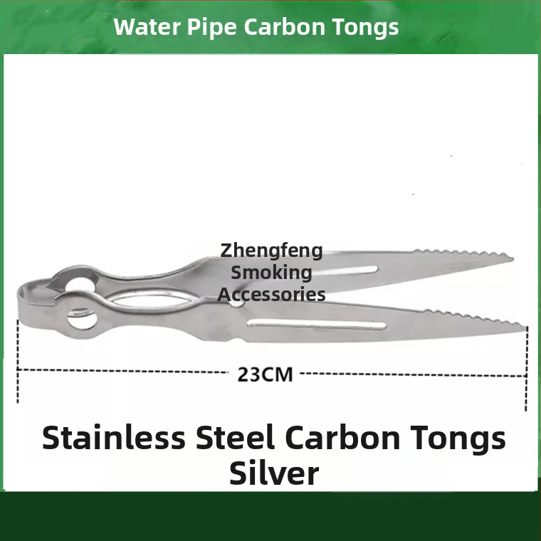 Pincety na vodnú fajku a klip na jazyk – kovová konštrukcia, karbonový klip, nerezová oceľ dizajn