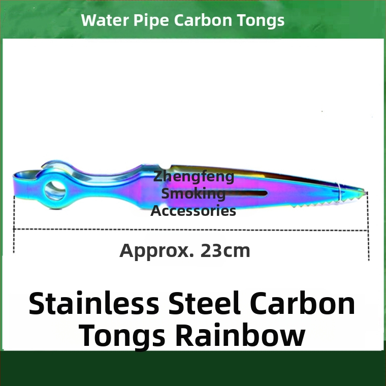 Pincety na vodnú fajku a klip na jazyk – kovová konštrukcia, karbonový klip, nerezová oceľ dizajn