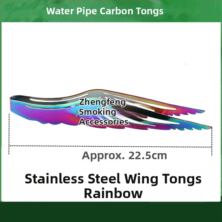 Pincety na vodnú fajku a klip na jazyk – kovová konštrukcia, karbonový klip, nerezová oceľ dizajn