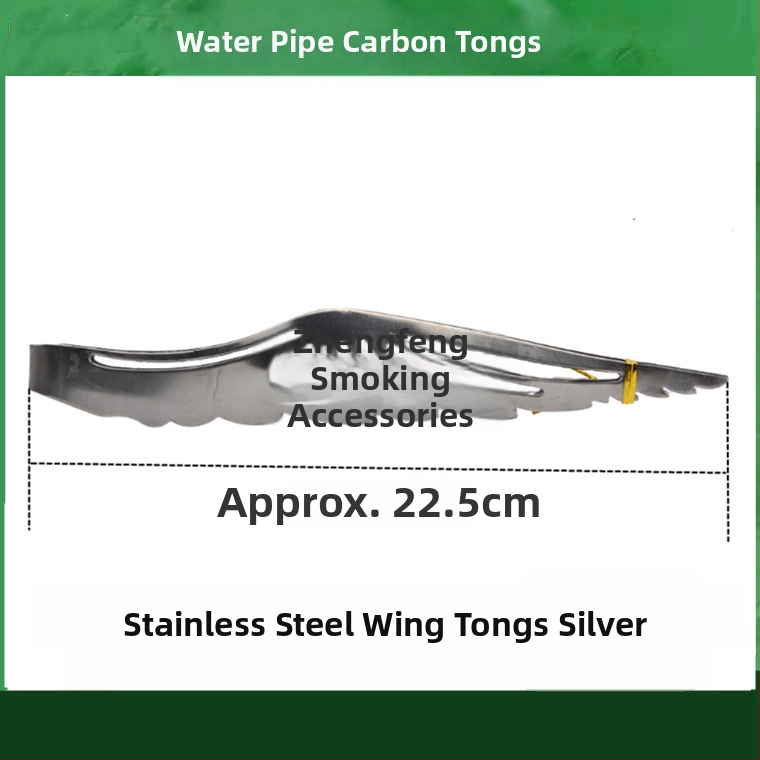 Pincety na vodnú fajku a klip na jazyk – kovová konštrukcia, karbonový klip, nerezová oceľ dizajn