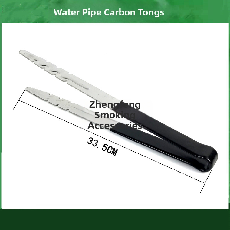 Pincety na vodnú fajku a klip na jazyk – kovová konštrukcia, karbonový klip, nerezová oceľ dizajn